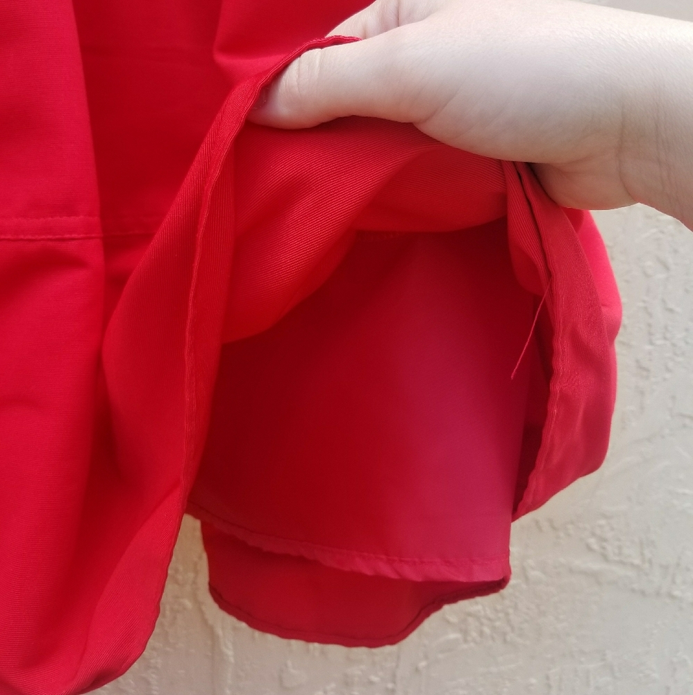 Express Red Mini Skirt - Picture 3 of 5